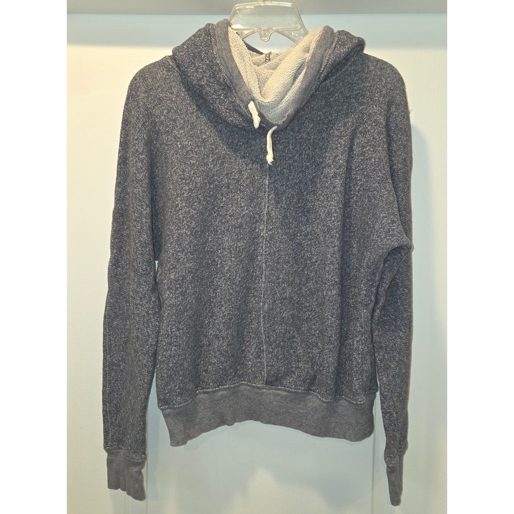 TNA Aritzia Sportswear Women Grey Heathered Cowl Neck Hoodie Sweatshirt‎ Sz S